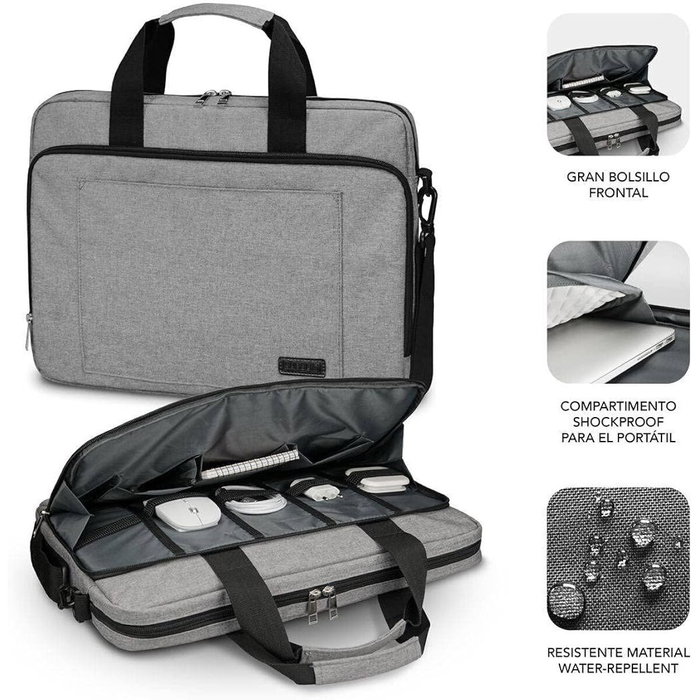 Housse pour ordinateur portable Subblim SUBLB4APLB01 Gris 14" Espagnol Qwerty