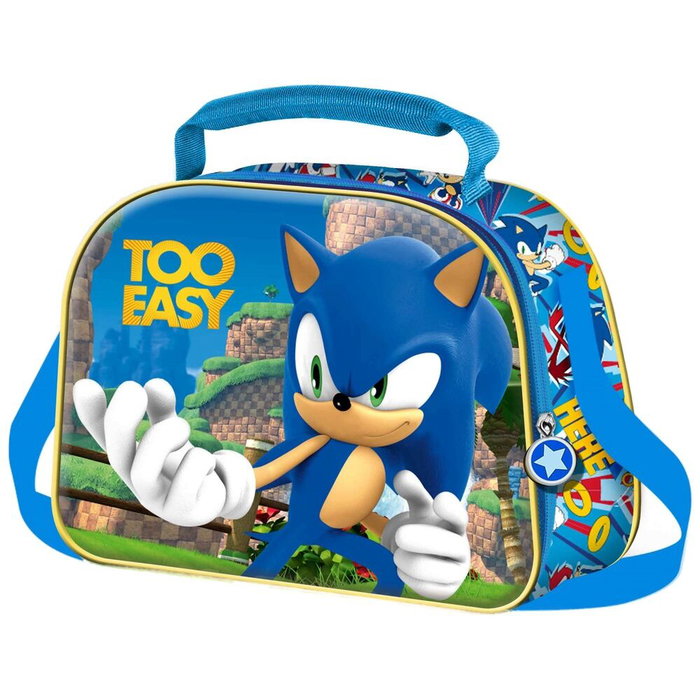 Karactermania Sac pour snack Sonic 3D Easy Bleu