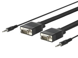 MicroConnect Câble moniteur SVGA HD15 Full HD avec audio, 3m