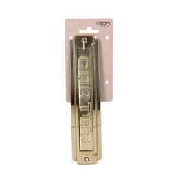 Edm Plaque de lettres pour porte en laiton poli 21,5 x 5 cm