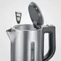 Severin WK3647 Bouilloire de Voyage Électrique 0,5 L 1100 W Inox et Noir - 115/230 V Commutable