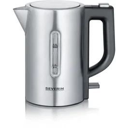 Severin WK3647 Bouilloire de Voyage Électrique 0,5 L 1100 W Inox et Noir - 115/230 V Commutable
