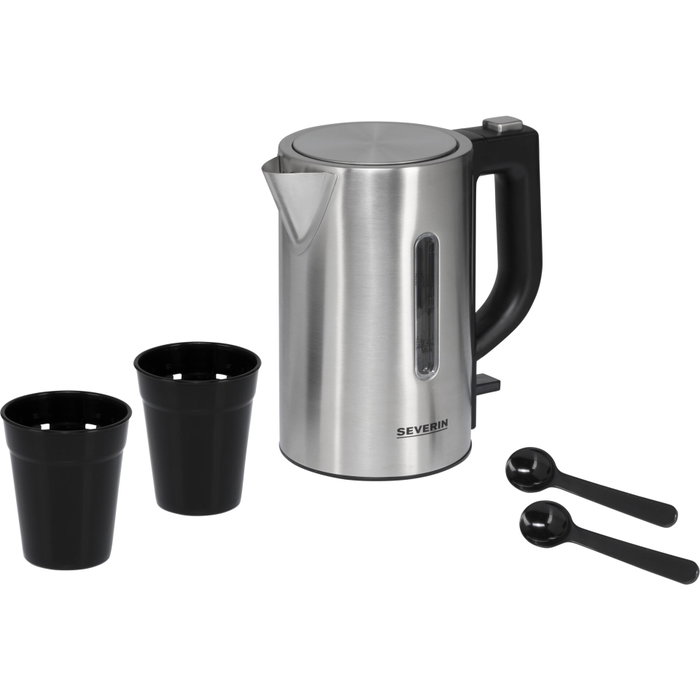 Severin WK3647 Bouilloire de voyage 0,5 L - Inox et Noir Severin WK3647 Bouilloire de voyage 0,5 L - Inox et Noir