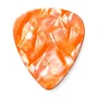 DUNLOP Pack de 12 médiators en celluloïd authentique orange nacré - Medium