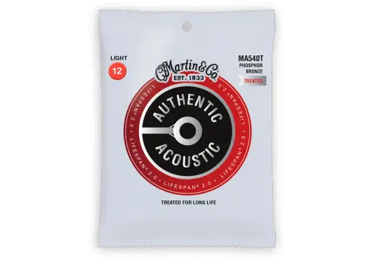 Martin Jeu de Cordes Acoustique Authentic Lifespan®2.0 Phosphor Bronze 92/8 Light 12-54 Martin Jeu de Cordes Acoustique Authentic Lifespan®2.0 Phosphor Bronze 92/8 Light 12-54