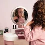 Smoby My Beauty Coiffeuse pour Enfant Dès 3 Ans avec Miroir, Tiroirs et 15 Accessoires de Coiffure, Onglerie et Maquillage Factice - Jouet en Plastique Recyclé Fabriqué en France