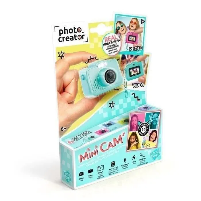 Canal Toys CTCLK058 Mini Caméra Digitale Photo et Vidéo Photo Creator avec Llavero et Carte SD 1 Go Canal Toys CTCLK058 Mini Caméra Digitale Photo et Vidéo Photo Creator avec Llavero et Carte SD 1 Go