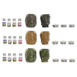 Brûleur d'huiles essentielles Home ESPRIT 17 x 13,5 x 8 cm (3 Unités)