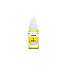 Canon 0666C001 Cartouche d'encre GI-490 Yellow Jaune 70 ml Original pour PIXMA G1400 G1410 G2400 G3400