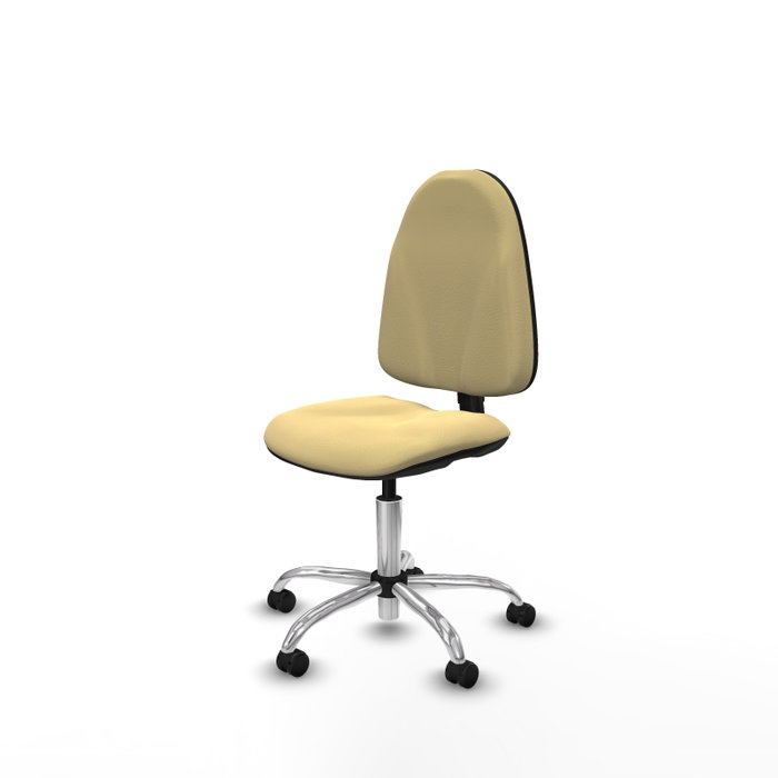 PIQUERAS Y CRESPO Chaise de bureau Algarra, Similicuir Crème, sans accoudoirs PIQUERAS Y CRESPO Chaise de bureau Algarra, Similicuir Crème, sans accoudoirs