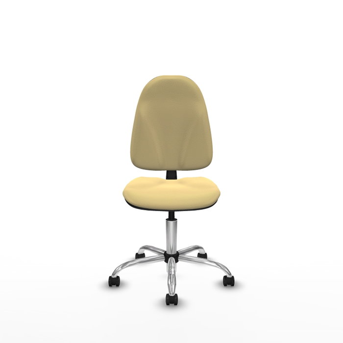 PIQUERAS Y CRESPO Chaise de bureau Algarra, Similicuir Crème, sans accoudoirs PIQUERAS Y CRESPO Chaise de bureau Algarra, Similicuir Crème, sans accoudoirs