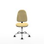PIQUERAS Y CRESPO Chaise de bureau Algarra, Similicuir Crème, sans accoudoirs