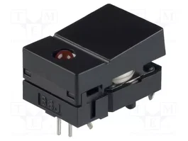 Aratas (Formerly Omron Components) B3J-2100 Commutateur de clavier noir avec LED rouge