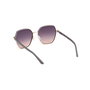 Guess Gafas Lunettes de soleil femme GU00108 32B Or Monture Métal Gris Dégradé Géométrique Diamètre 60mm