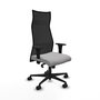 Piqueras y Crespo Chaise de Bureau Albacete Gris Clair et Noir