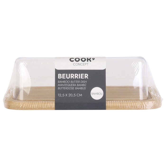 Cook Concept Mantequetière collection NATURAL en bambou et plastique