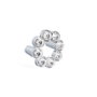 GIUSTI Bouton Sinatra Ø50 C32 en Zamak et Chrome avec 8 Cristaux Swarovski