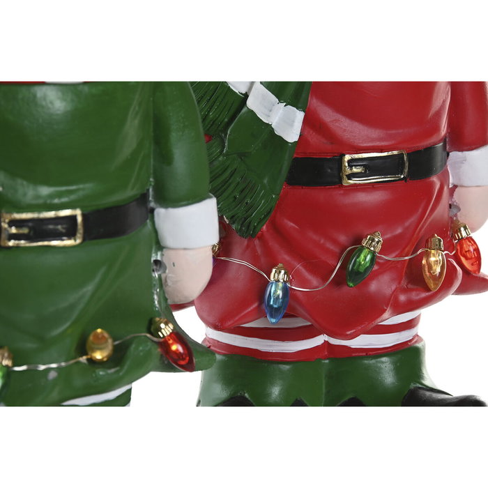 Décorations de Noël Home ESPRIT Multicouleur Elfe 15 X 13 X 32 cm (2 Unités)