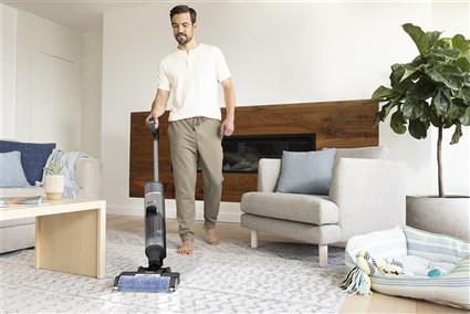 Shark WD210EU HydroVac Aspirateur-laveur sans fil pour sols durs 2-en-1, autonettoyant