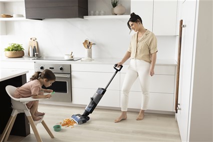 Shark WD210EU HydroVac Aspirateur-laveur sans fil pour sols durs 2-en-1, autonettoyant