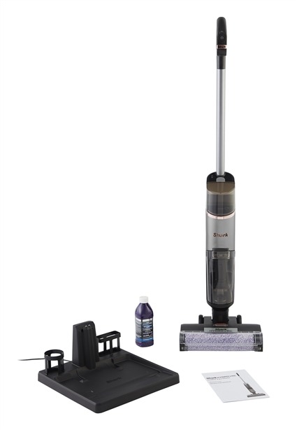 Shark WD210EU HydroVac Aspirateur-laveur sans fil pour sols durs 2-en-1, autonettoyant