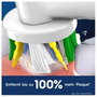Oral-B Têtes de remplacement de brosse à dents Pro, Pack de 6, Blanc
