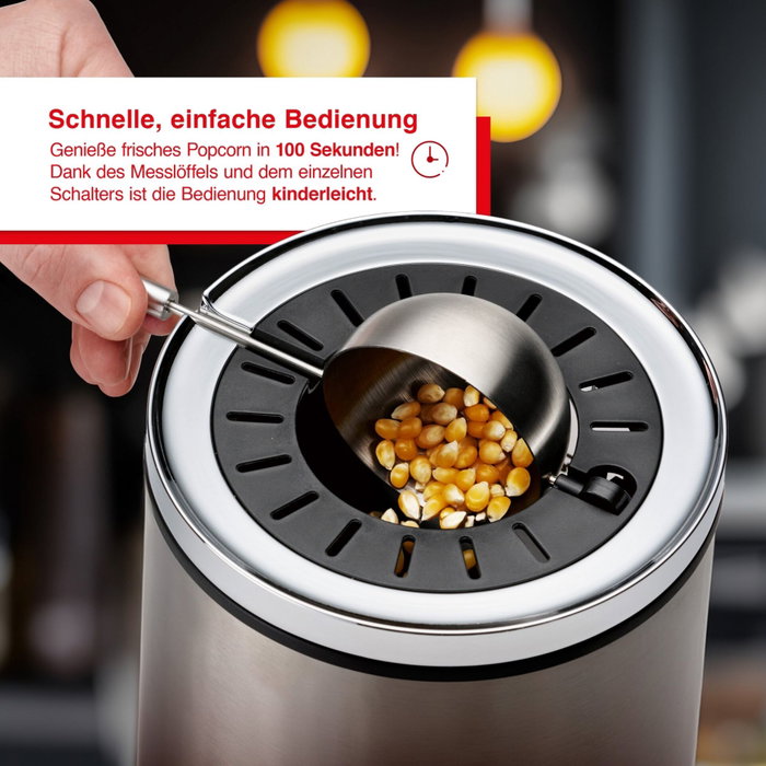 Solis Pop & Fun Popcorn Maker Type 8504 Argent