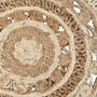 BigBuy Home Tapis Naturel Blanc Jute 120 x 120 cm
