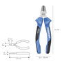 WOLFPACK LINEA PROFESIONAL Pince de coupe diagonale Heavy Duty 160 mm