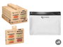 Kinvara Lot de 4 Sacs PEVA 1800 ml Transparent et Gris 26,5 x 25 x 3,2 cm (Set de 24)