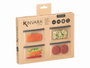 Kinvara Lot de 4 Sacs PEVA 1800 ml Transparent et Gris 26,5 x 25 x 3,2 cm (Set de 24)