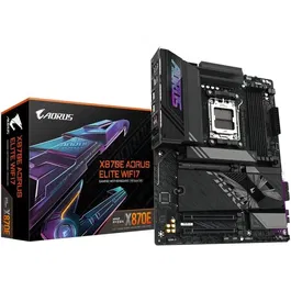 Gigabyte X870E Aorus Elite WiFi7, Carte Mère ATX Socket AM5, avec Wi-Fi 7 et Bluetooth, Noir