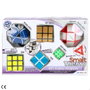Color Baby Set de 6 Cubes Magiques - Puzzle Cubes Snake, Miroir 3D et Classiques - Jeu de Réflexion à Partir de 3 Ans