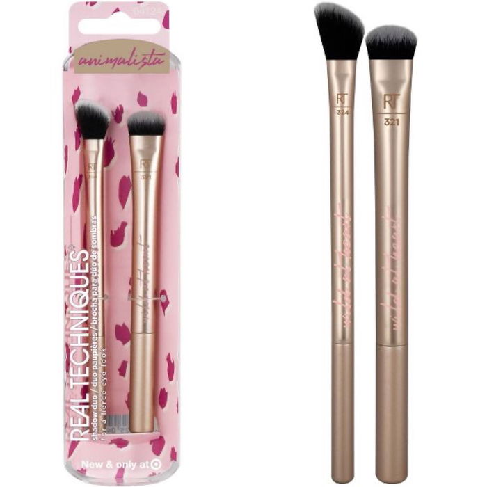 Real Techniques Set Duo de pinceaux Animalista - Pinceau à poudre, 2 pièces - Maquillage Real Techniques Set Duo de pinceaux Animalista - Pinceau à poudre, 2 pièces - Maquillage
