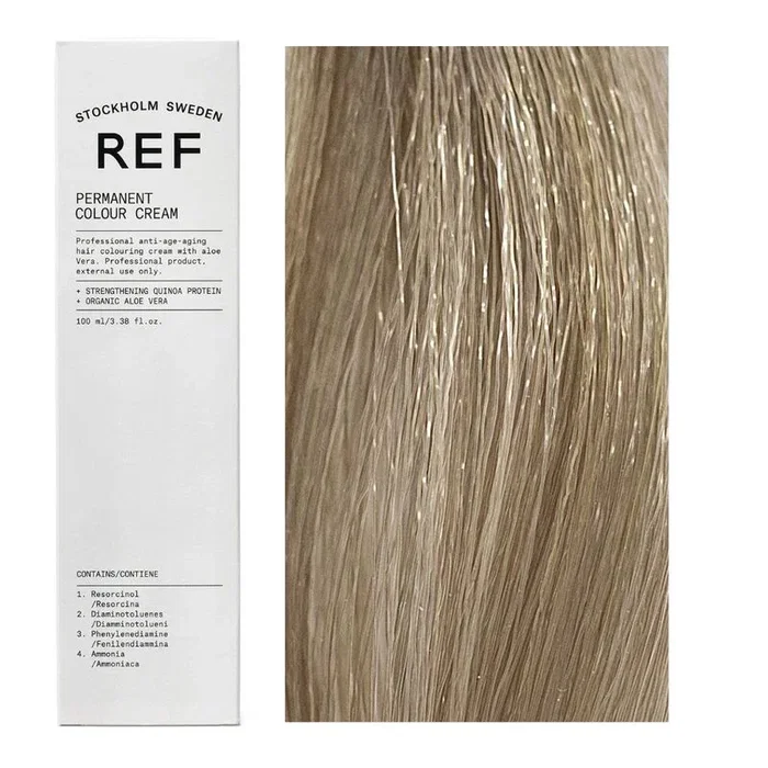 Ref Stockholm Teinture permanente 12.1 Special H/L Ash Blonde, 100 ml Ref Stockholm Teinture permanente 12.1 Special H/L Ash Blonde, 100 ml