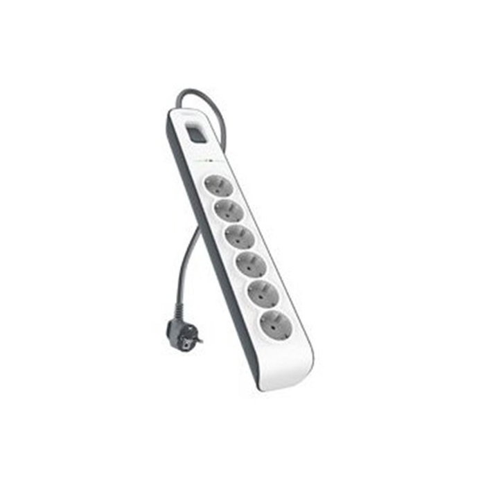 Belkin BSV603vf2M-V2 Multiprise 6 Prises Protection Surtension 650 J Blanc Câble 2 m Belkin BSV603vf2M-V2 Multiprise 6 Prises Protection Surtension 650 J Blanc Câble 2 m