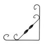 WOLFPACK LINEA PROFESIONAL Palomilla ornamentale renforcée noire 210x210 mm