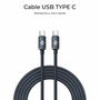 Câble USB-C vers USB-C Subblim SUBCAB-C06001 1 m Noir