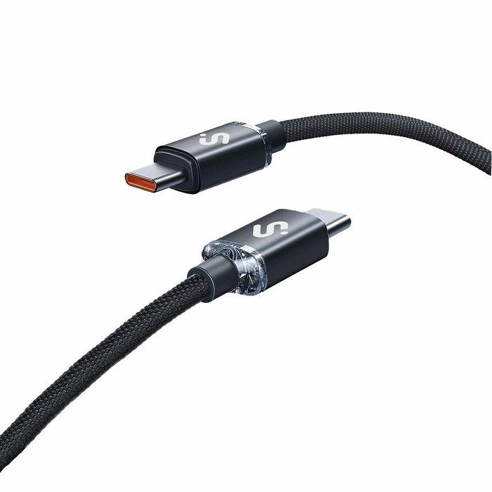 Câble USB-C vers USB-C Subblim SUBCAB-C06001 1 m Noir Câble USB-C vers USB-C Subblim SUBCAB-C06001 1 m Noir