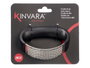 Kinvara Hachoir à Ail avec Manche 10,5 x 5 x 7 cm, Noir et Argenté, Acier Inoxydable et PP (Set de 24)