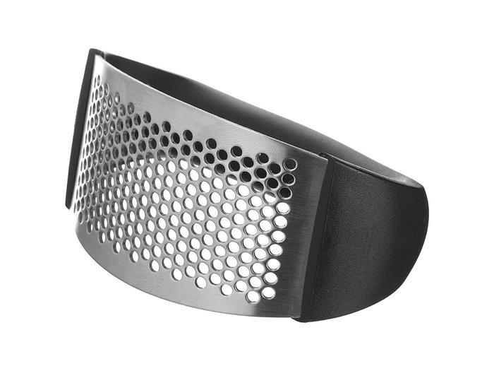Kinvara Hachoir à Ail avec Manche 10,5 x 5 x 7 cm, Noir et Argenté, Acier Inoxydable et PP (Set de 24)
