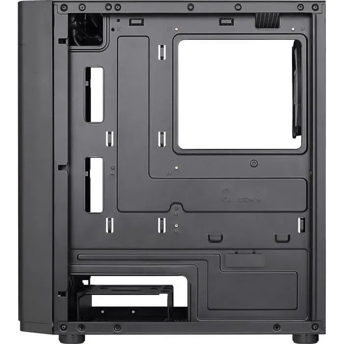 Aerocool Hexform G v2 Noir - Boîtier PC Mini tour Micro-ATX/Mini-ITX, façade mesh, 3 ventilateurs RGB 12 cm, panneau latéral verre trempé, USB 3.0
