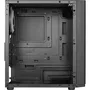 Aerocool Hexform G v2 Noir - Boîtier PC Mini tour Micro-ATX/Mini-ITX, façade mesh, 3 ventilateurs RGB 12 cm, panneau latéral verre trempé, USB 3.0