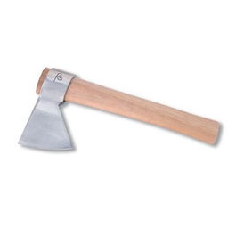 Hache en acier inoxydable avec manche en bois 250 mm
