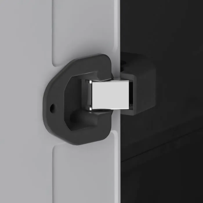 Keter - TITAN - Armoire de rangement utilitaire extérieure - 44 x 80 x 182 cm - Gris