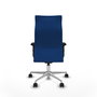 Piqueras Y Crespo Fauteuil Albacete Bleu avec Mécanisme Synchrone et Base Aluminium