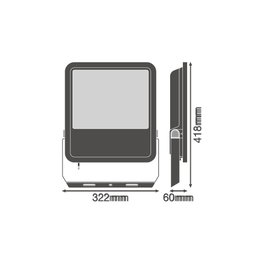 Ledvance Projecteur LED 165W 18150Lm 3000K 100x100º IP65