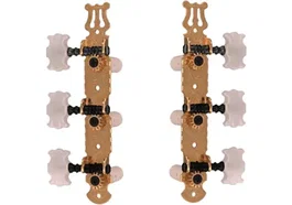 YELLOWPTS Claviers pour guitare classique en forme de papillon, pont doré