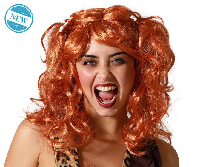 Perruque Brun Bouclé Avec Tresses, 170 g - Pour Déguisement Primitif, Fête Costumée et Carnaval Perruque Brun Bouclé Avec Tresses, 170 g - Pour Déguisement Primitif, Fête Costumée et Carnaval