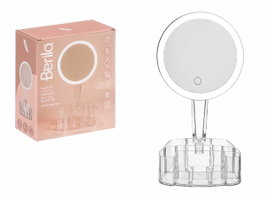 BERILO Miroir Organisateur de Cosmétique LED Transparente